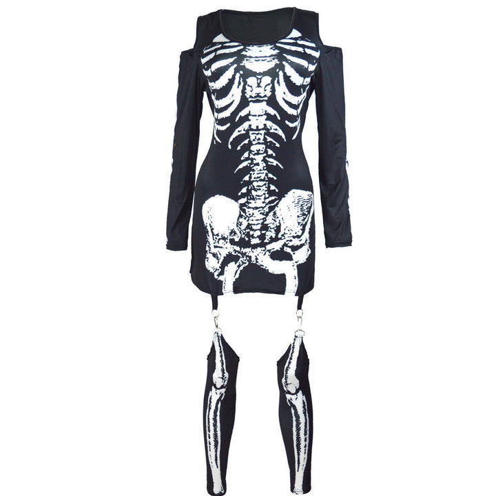 Skeleton Print Halloween Costume