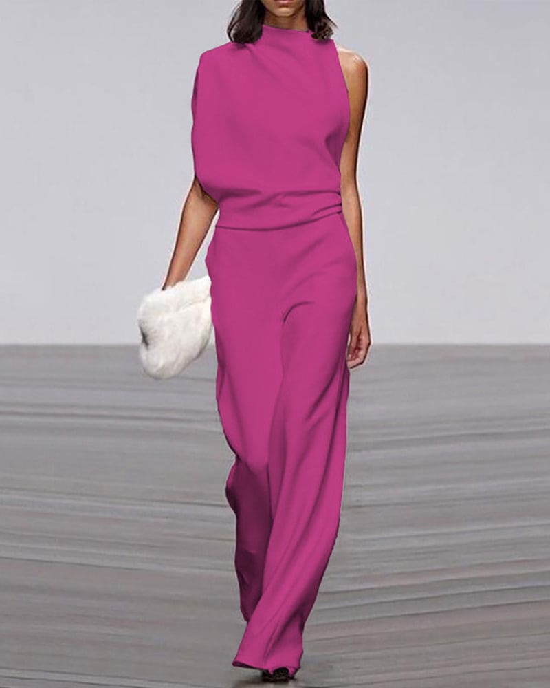 Elegant High-Neck Jumpsuit for Women