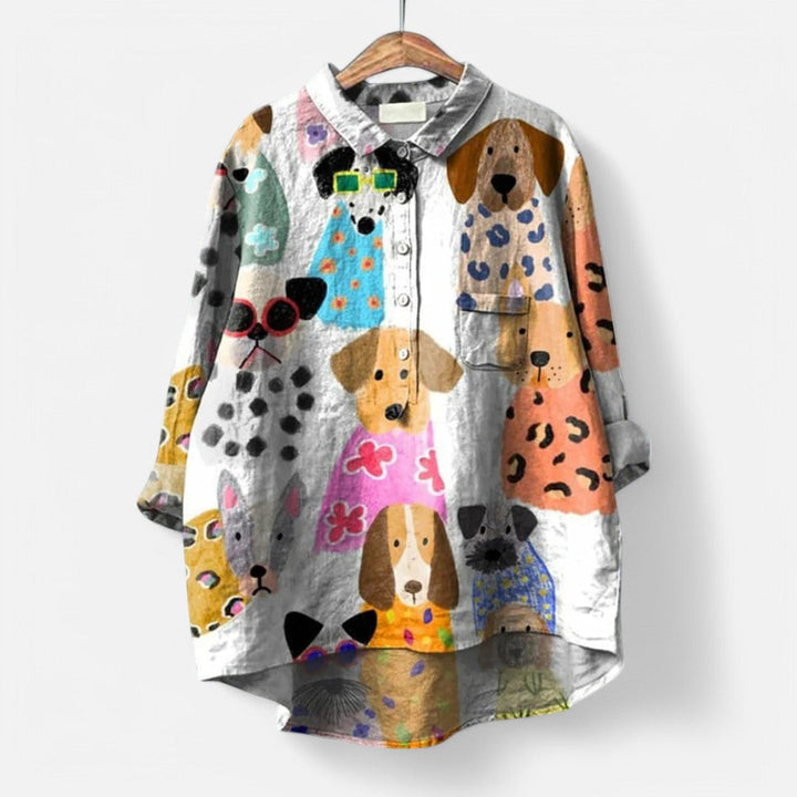 Chic and Artistic Women's Blouse
