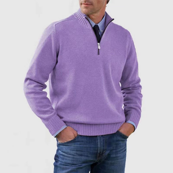 Samuel | Half-zip sweater for men