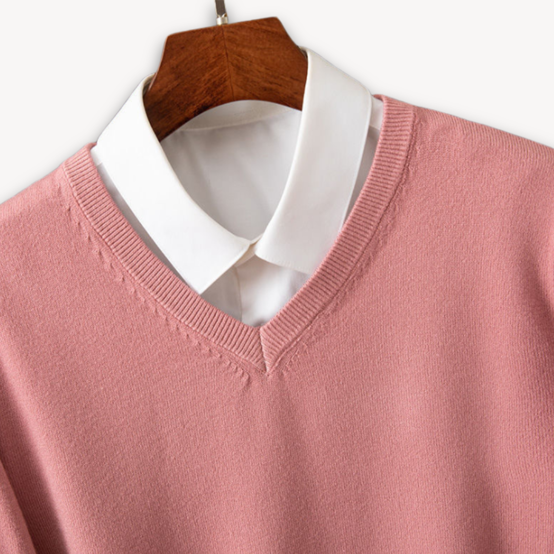 Mark | Men's Elegant V-Neck Cashmere Sweater