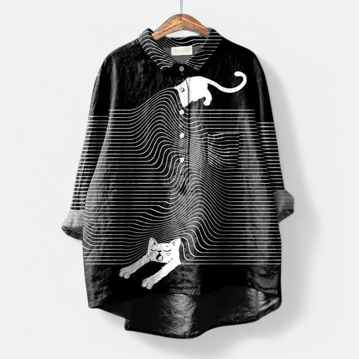 Chic and Artistic Women's Blouse