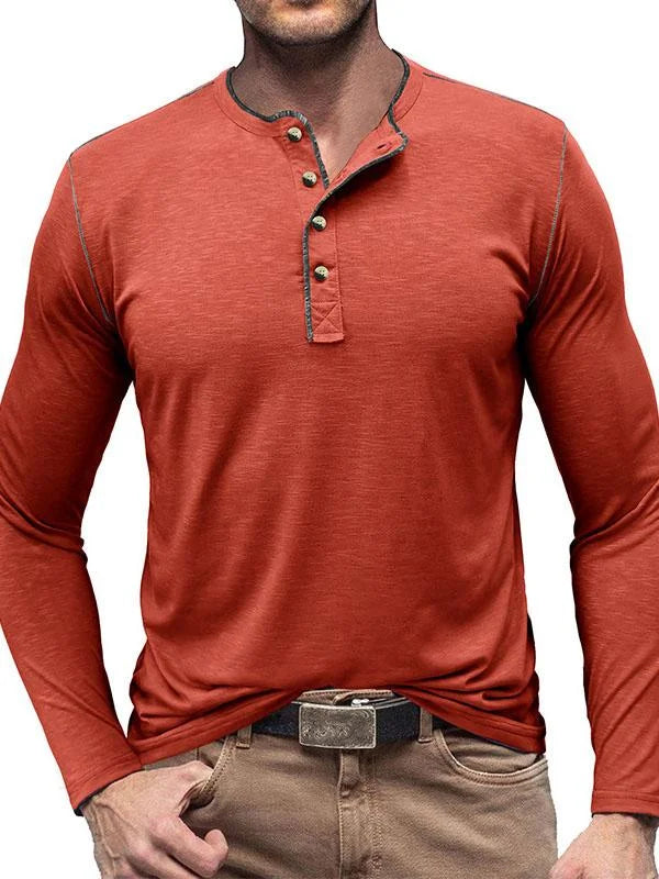 Noah | Long sleeve henley t-shirt