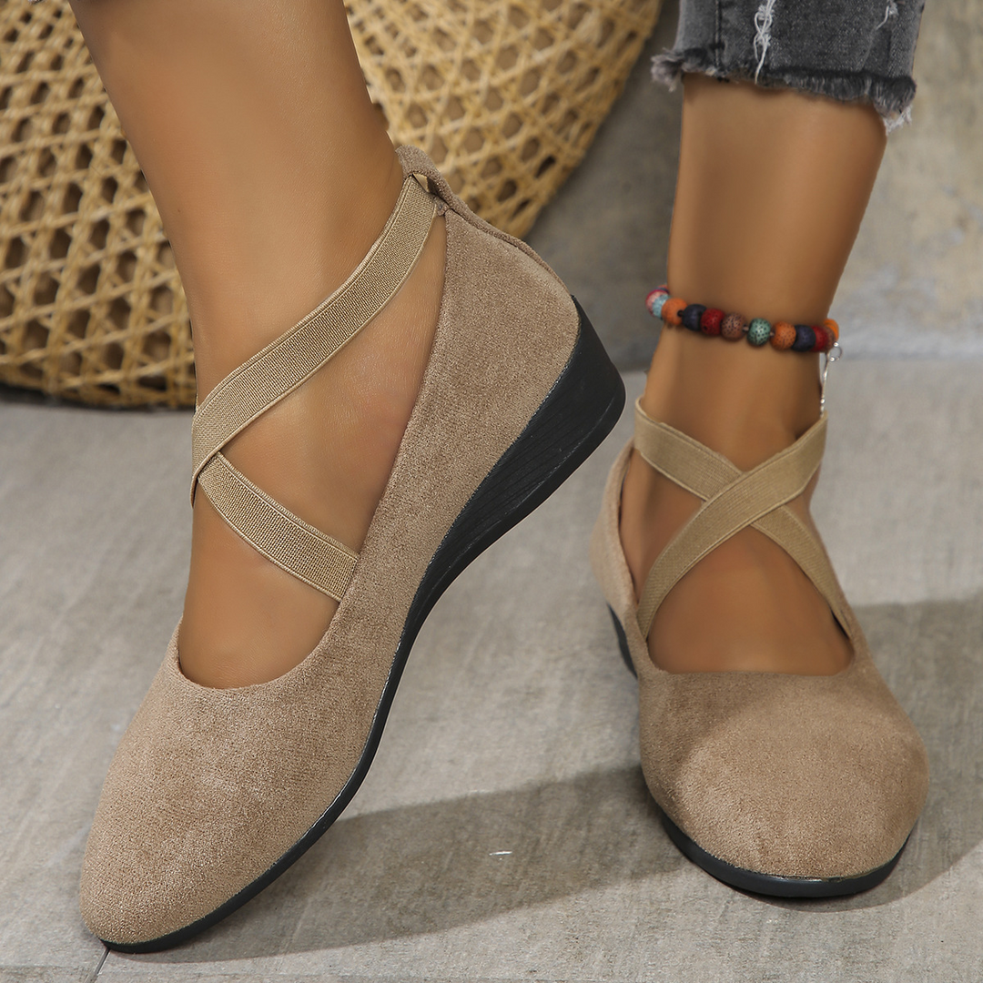 Melinda | Chic Elastic Band Wedge Sandals