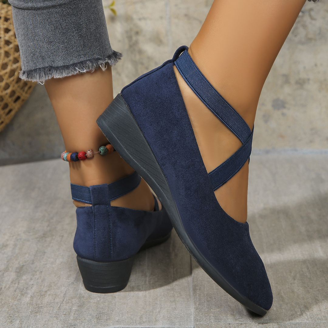 Melinda | Chic Elastic Band Wedge Sandals