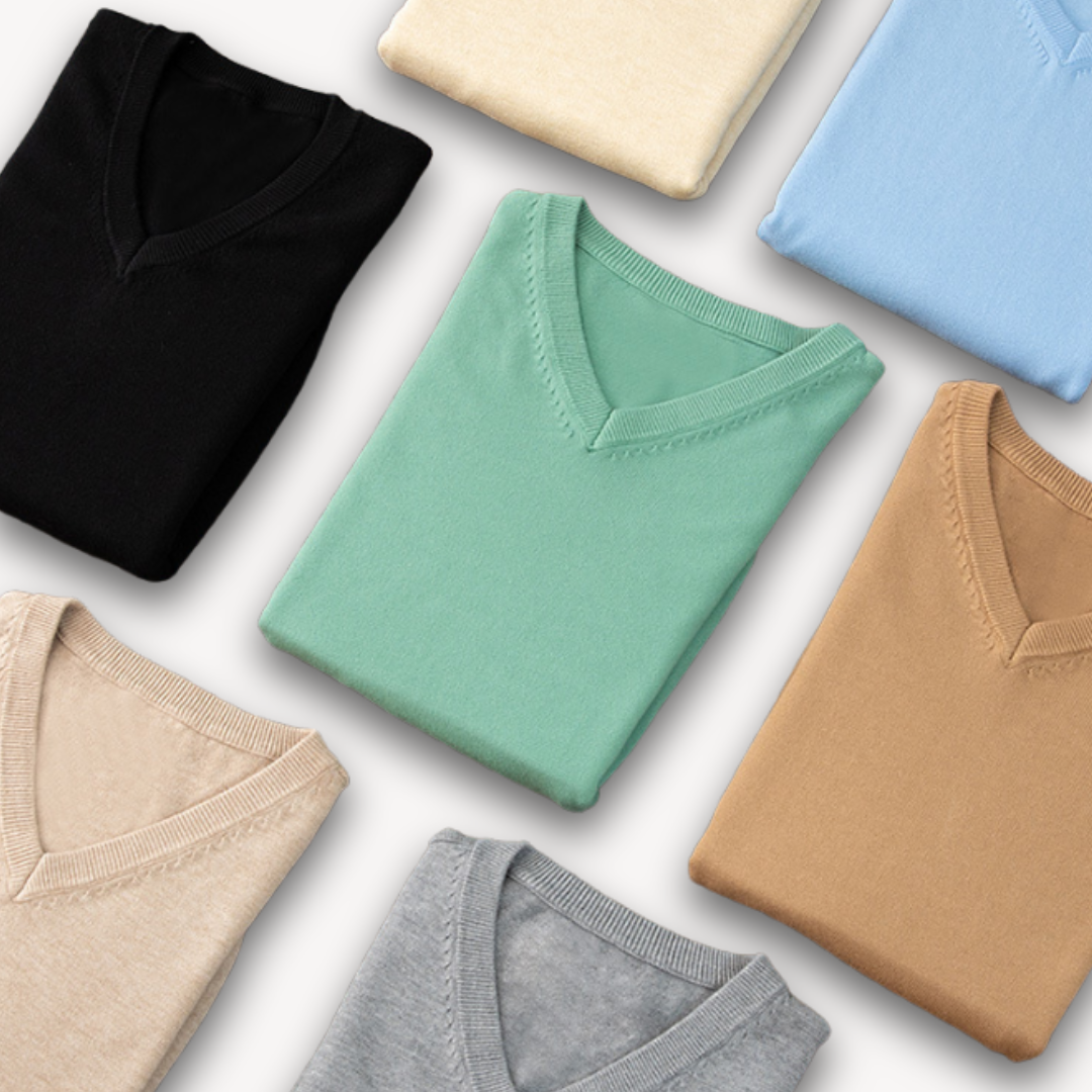 Mark | Men's Elegant V-Neck Cashmere Sweater