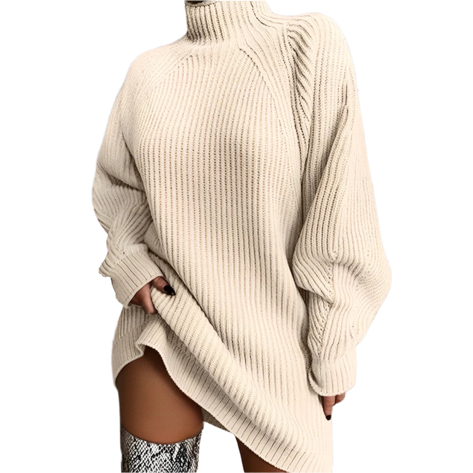 Skye | Oversized Women's Turtleneck Sweater for Winter