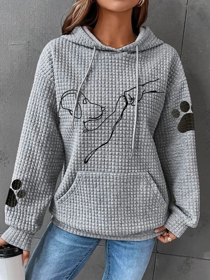 Mila | Cozy Women's Hoodie with Dog Prints
