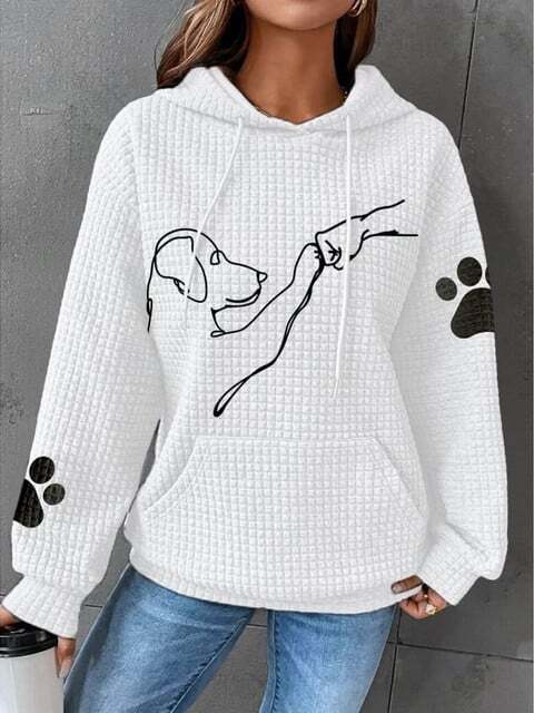 Mila | Cozy Women's Hoodie with Dog Prints