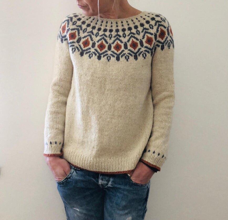 Emma | Winter Geometric Knit Sweater for Women