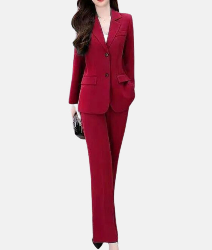 Elegant Pantsuit with Tailored Blazer