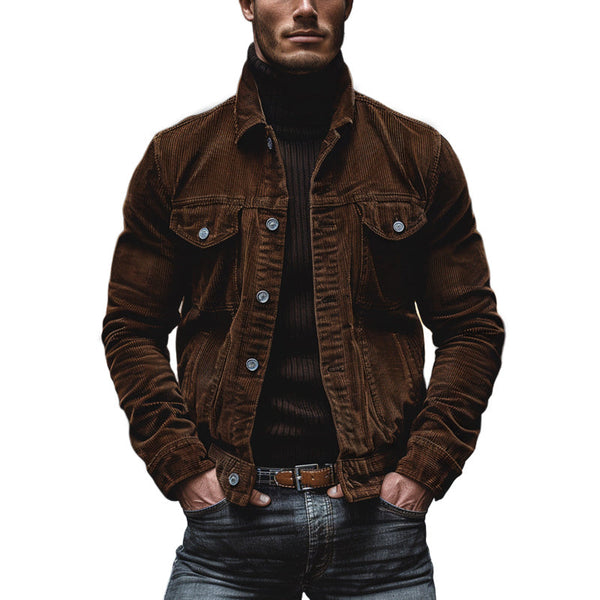 Victor | Men's Corduroy Shacket with Pockets