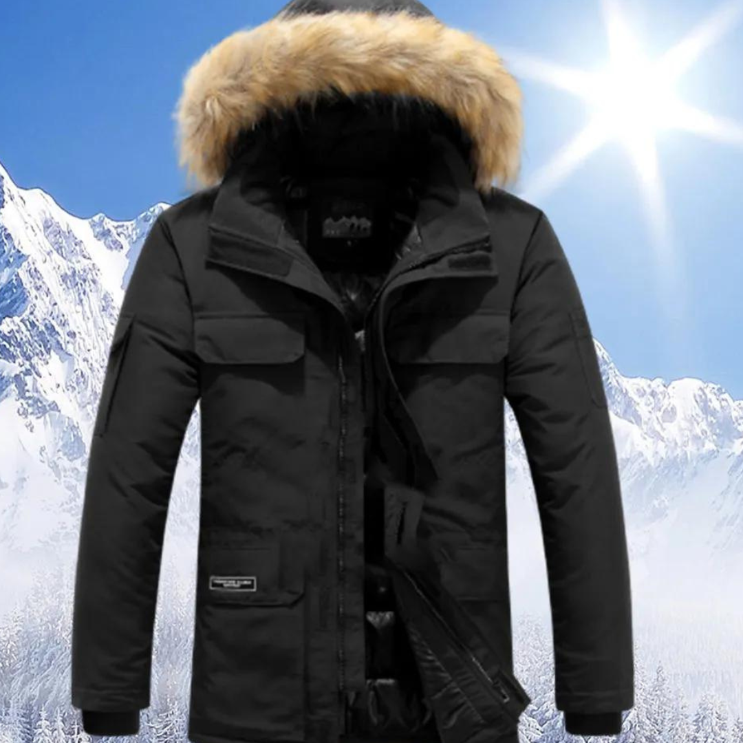 Edward | Hooded warm winter jacket for men