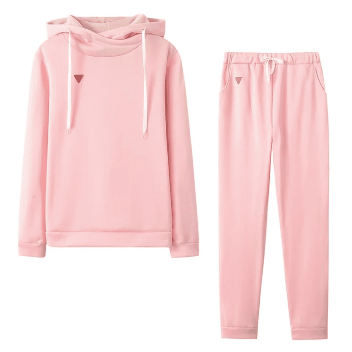 Zoe | Women's Solid Color Two-Piece Tracksuit