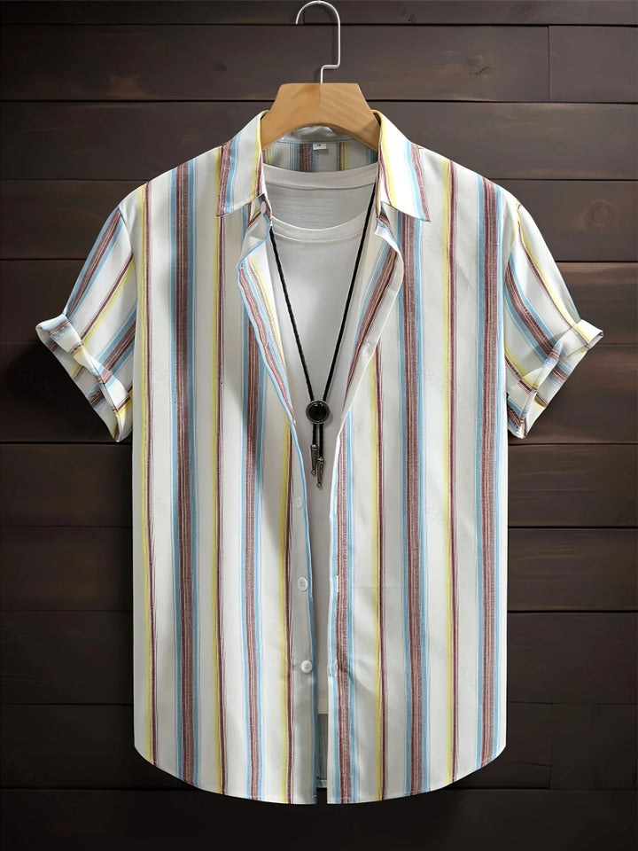 Thomas | Striped Short-Sleeve Shirt