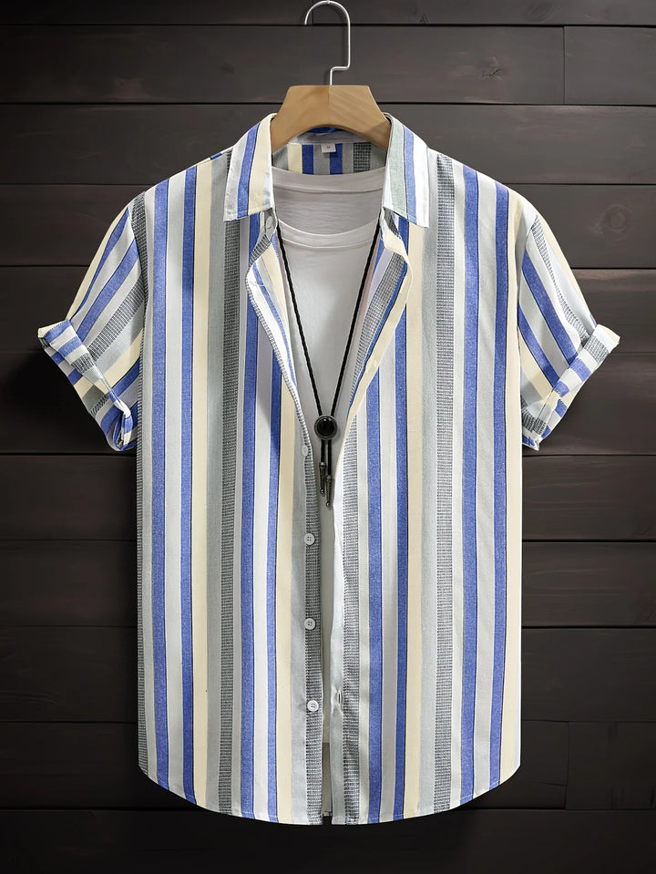Thomas | Striped Short-Sleeve Shirt