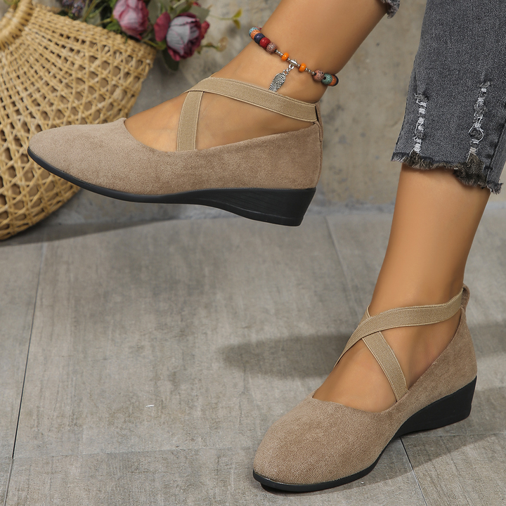 Melinda | Chic Elastic Band Wedge Sandals