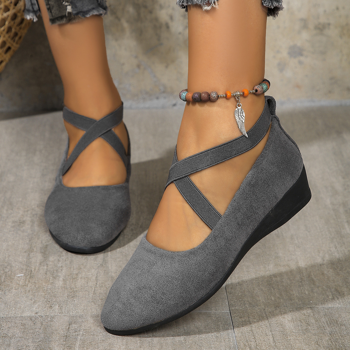Melinda | Chic Elastic Band Wedge Sandals