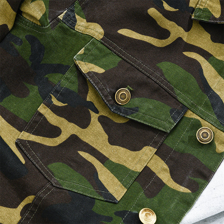 Axel | Men's Camouflage Canvas Retro Shacket