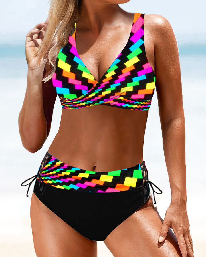 Colorful Bikini with Swimsuit Design