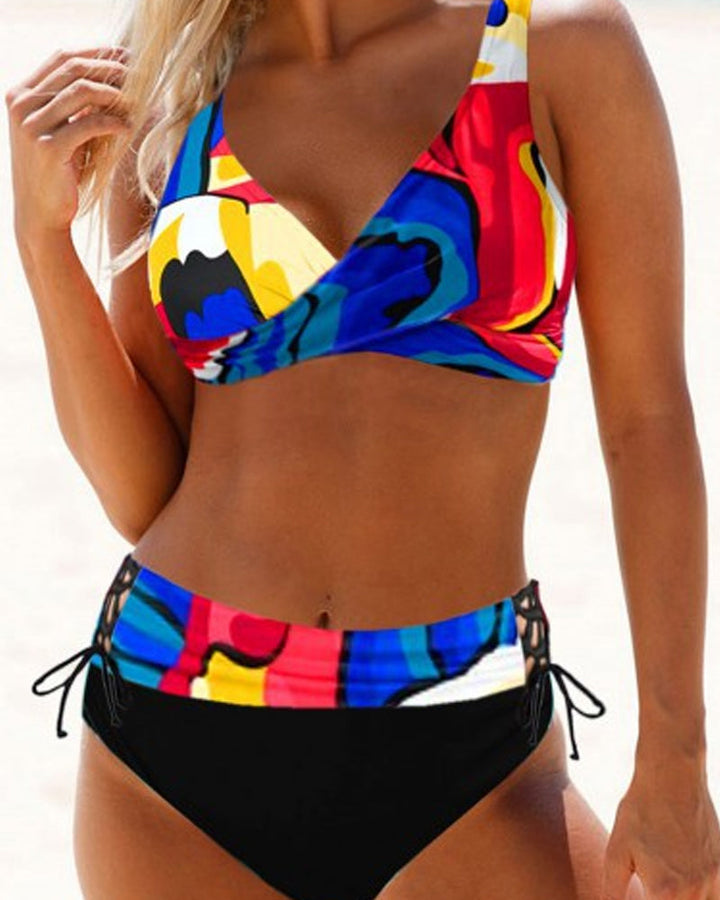 Colorful Bikini with Swimsuit Design