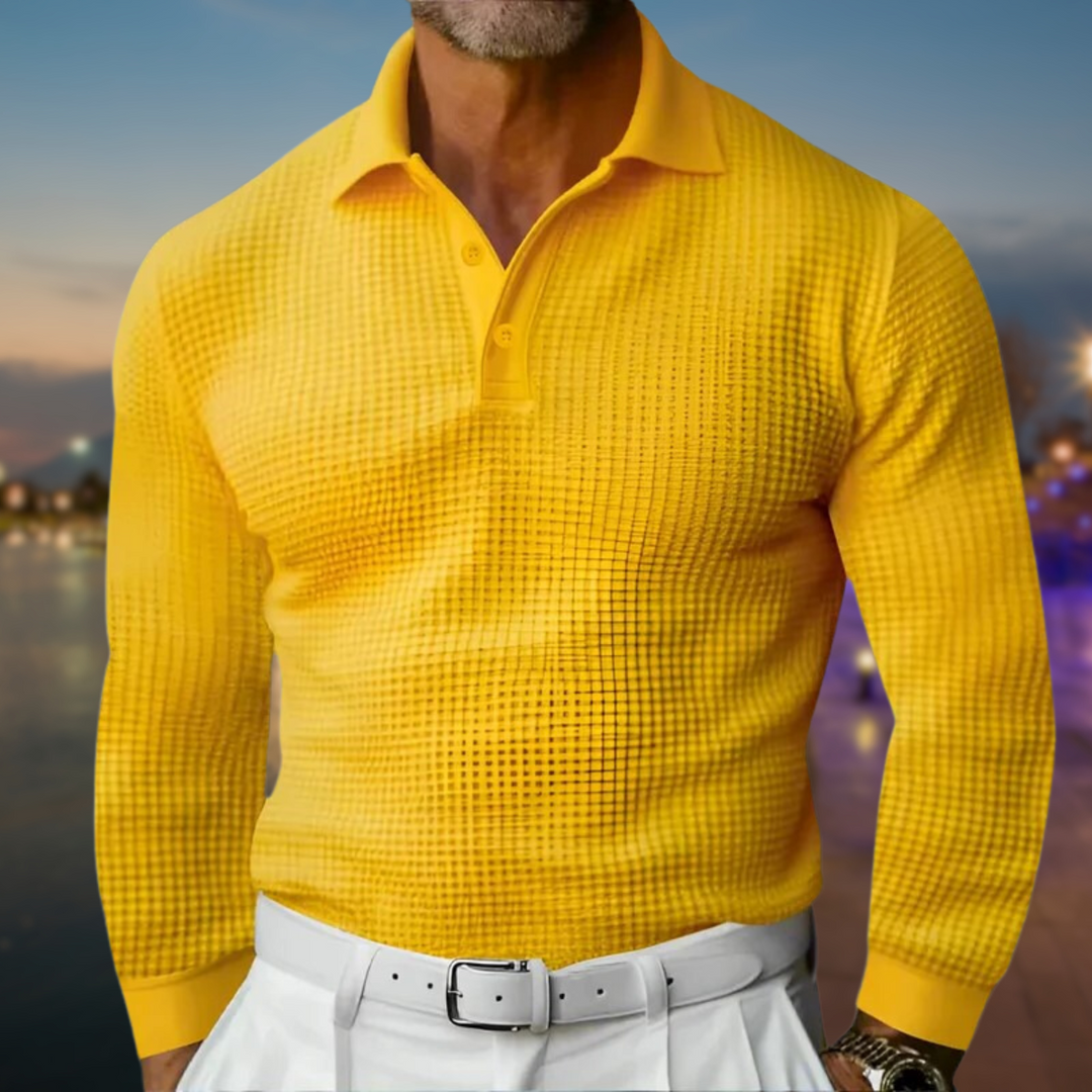 Men's Comfortable Polo Sweater - Classic Fit, Stylish Design