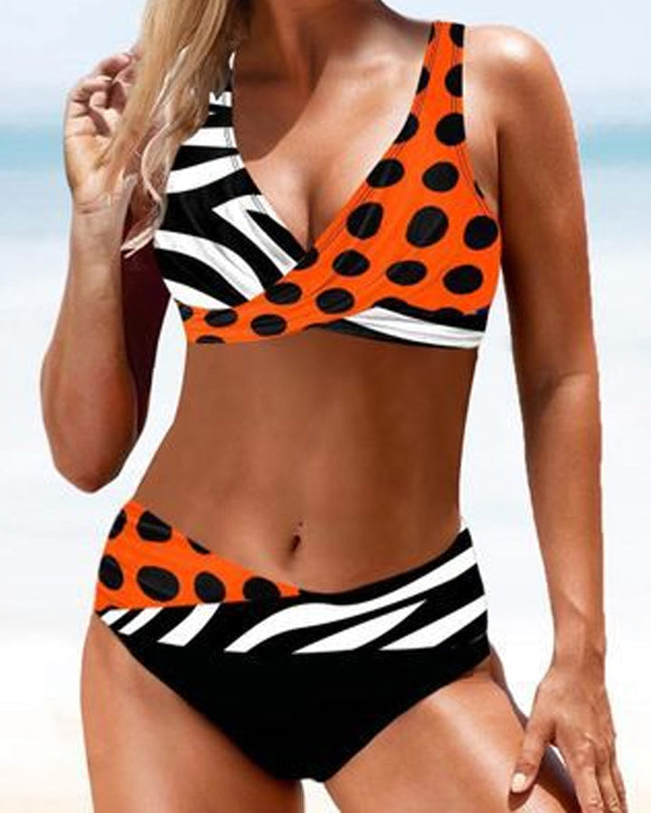 Colorful Bikini with Swimsuit Design