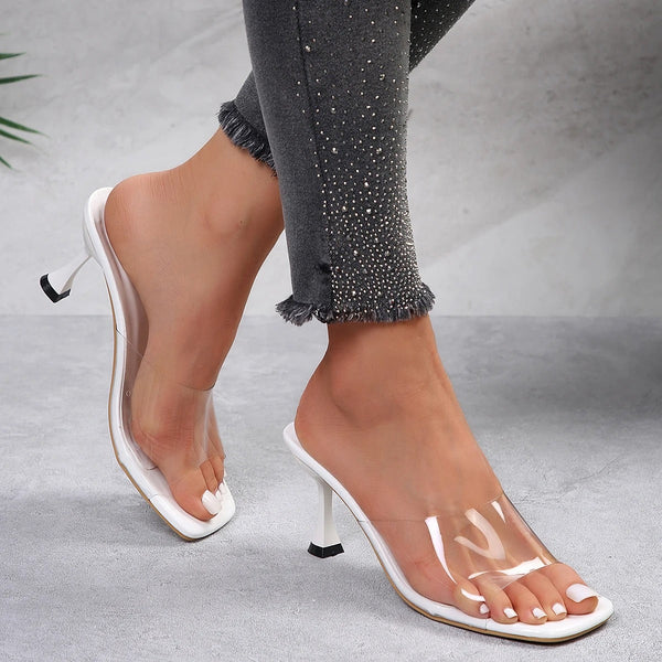 Virginia | Chic Clear Heels for Sophisticated Events