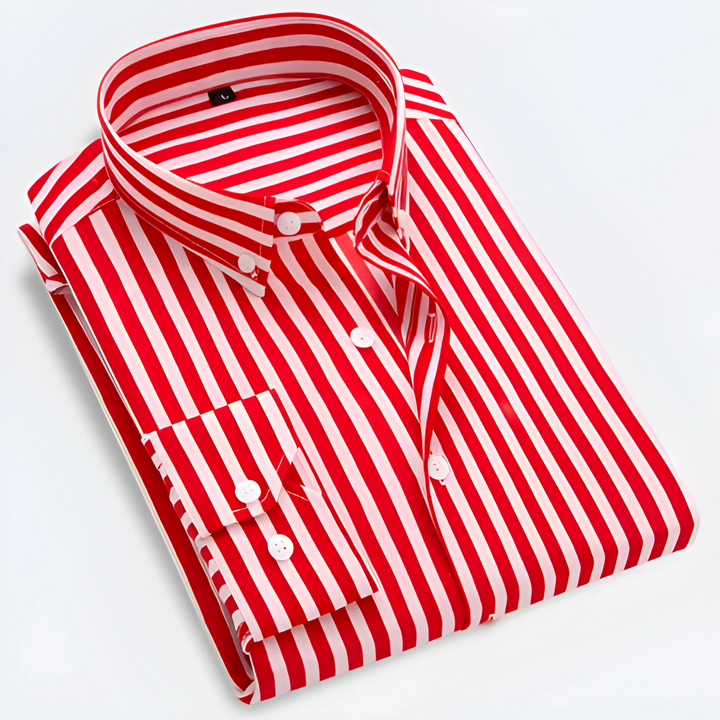 Men's Long Sleeve Striped Shirt