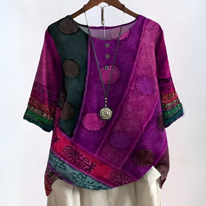 Janice | Chic Free-Spirit Bohemian Top