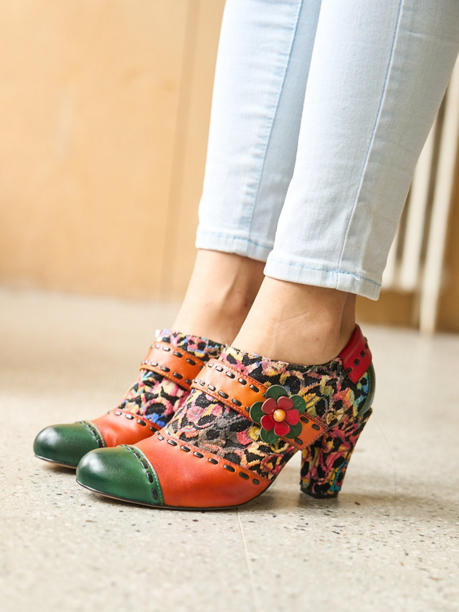 Amelia – Leather Oxford Heels