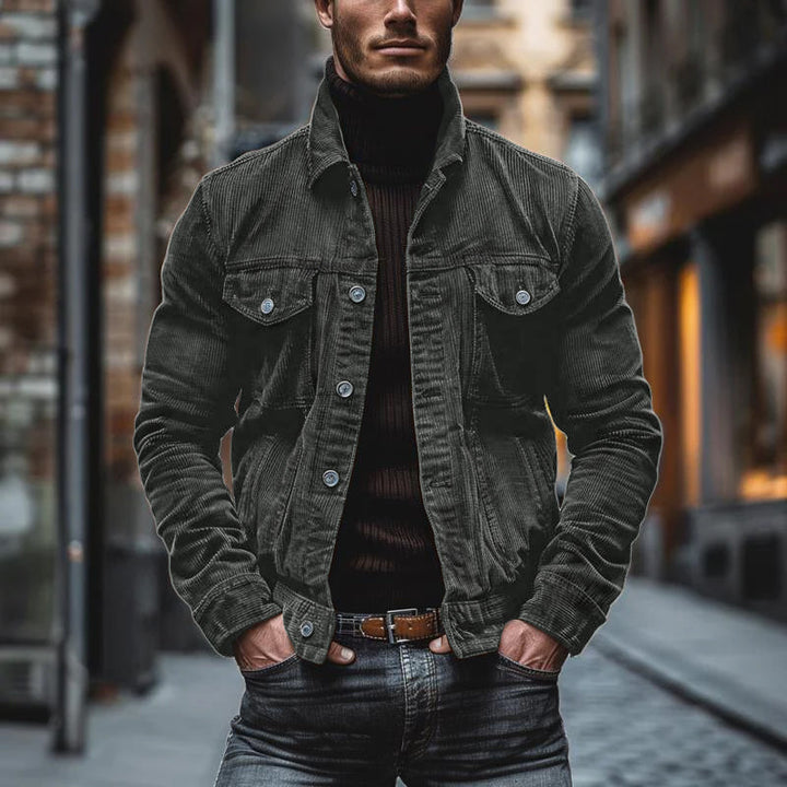 Victor | Men's Corduroy Shacket with Pockets