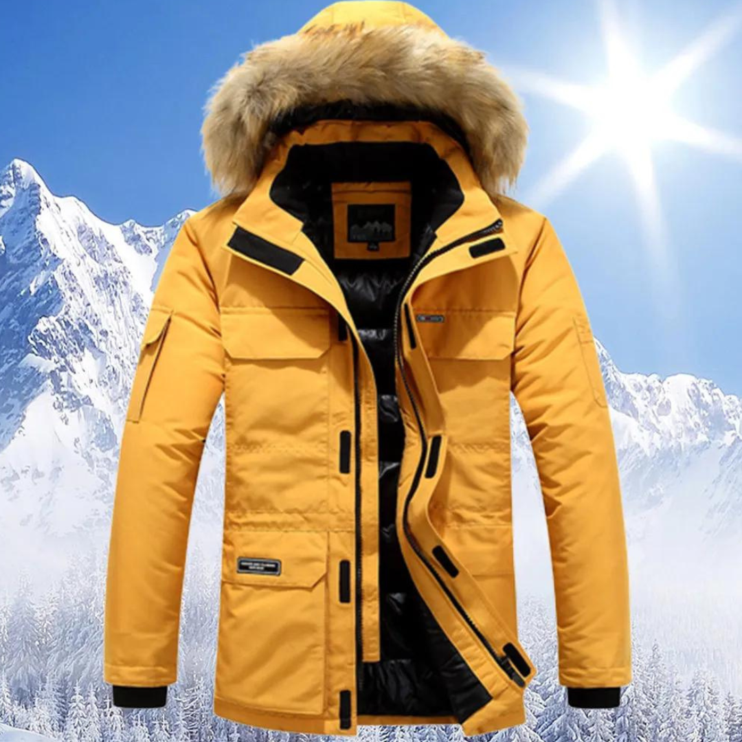 Edward | Hooded warm winter jacket for men
