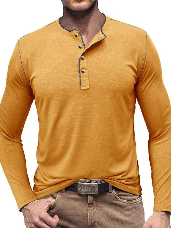 Noah | Long sleeve henley t-shirt
