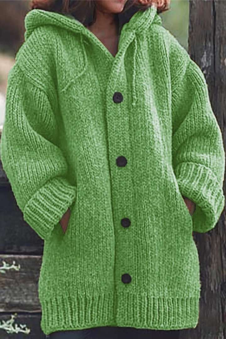 Hope | Women's Cozy Hooded Knit Cardigan