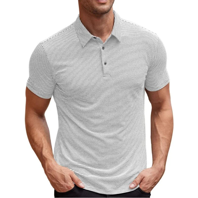 Adam - Casual Striped Polo for Men