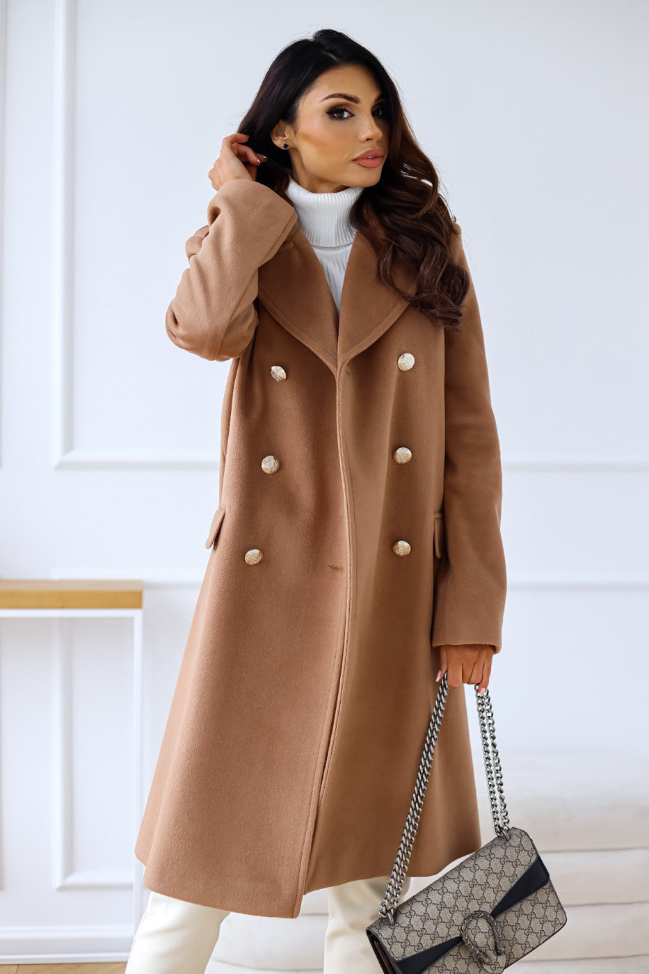 Mia | Women's Winter Trenchcoat with Notched Collar