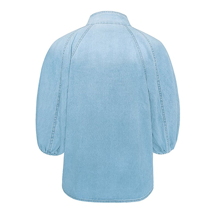 Destiny | Elegant Blouse with Bow and Balloon Sleeves