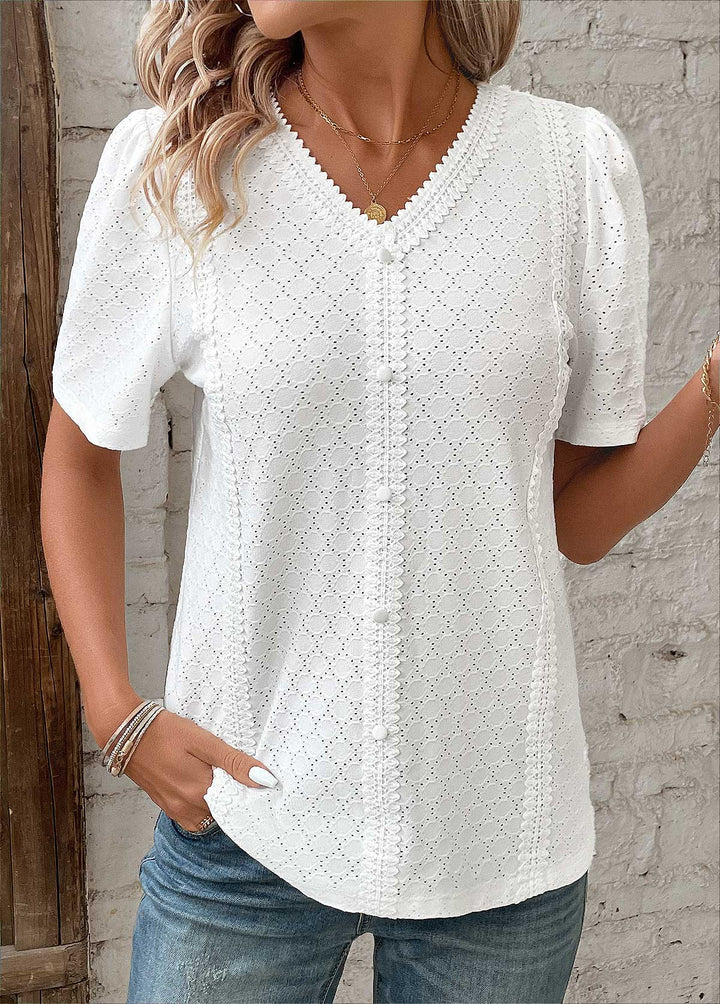 Karen | Chic Patchwork Top for Trendsetters
