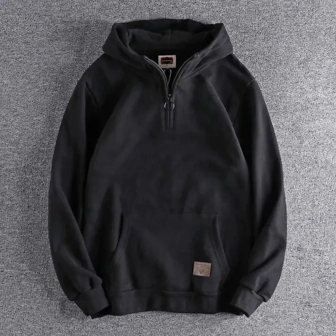 Jack | Men's Casual Warm Winter Hoodie | Half Zip