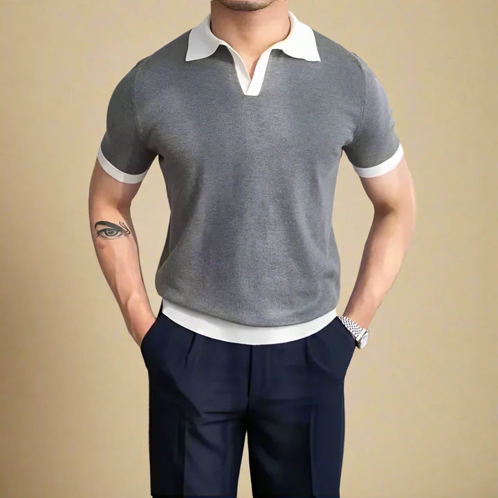 Caleb | Casual Monaco Knitted Polo Shirt for Men