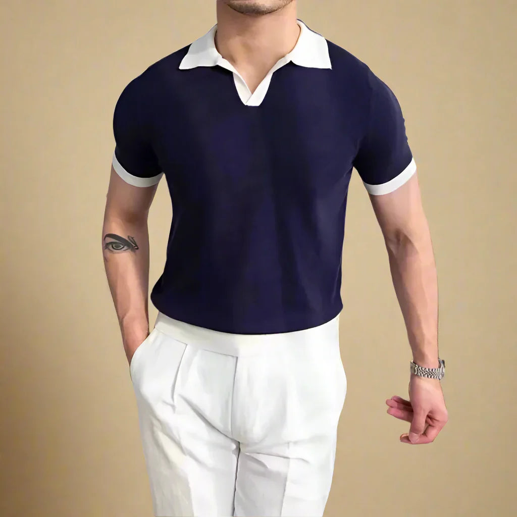 Caleb | Casual Monaco Knitted Polo Shirt for Men