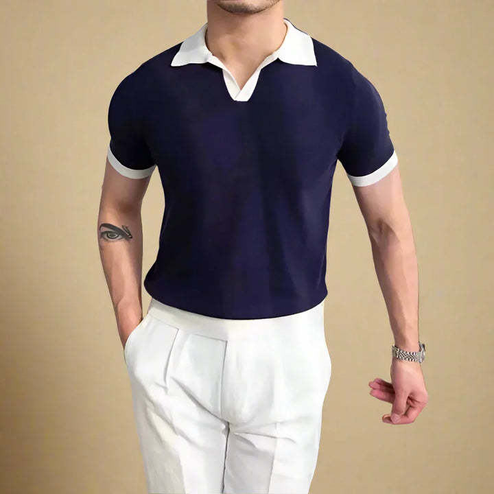 Caleb | Casual Monaco Knitted Polo Shirt for Men