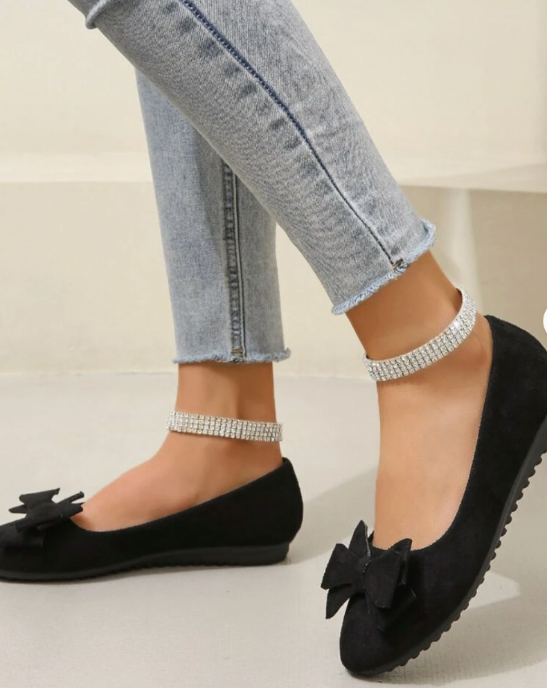 Blair | Chic Bow-Accent Slip-On Flats