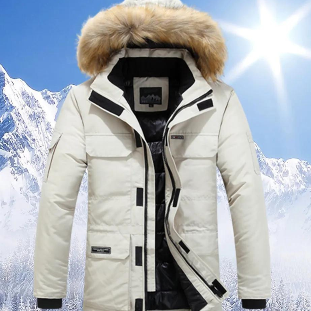 Edward | Hooded warm winter jacket for men