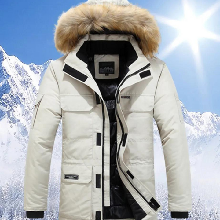 Edward | Hooded warm winter jacket for men