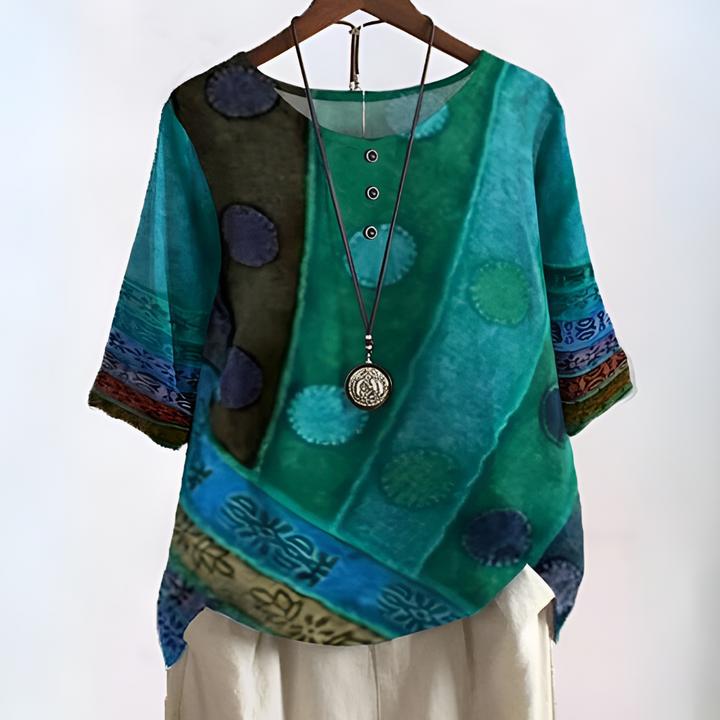 Janice | Chic Free-Spirit Bohemian Top
