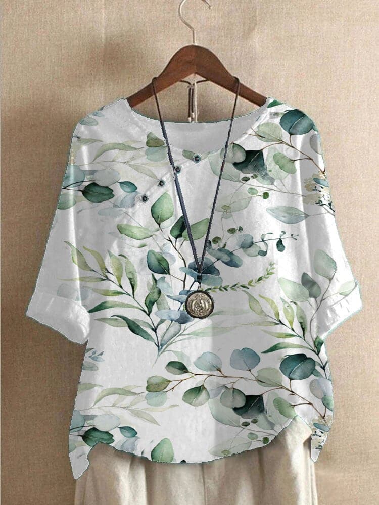 Claire | Chic Floral Patterned Casual Top