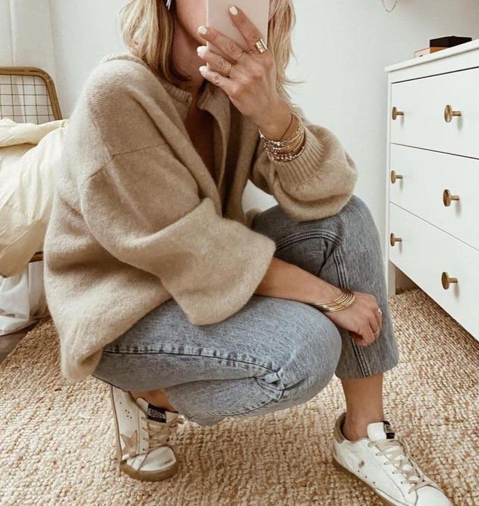 Beth | Women's Button-Up Knit Cardigan