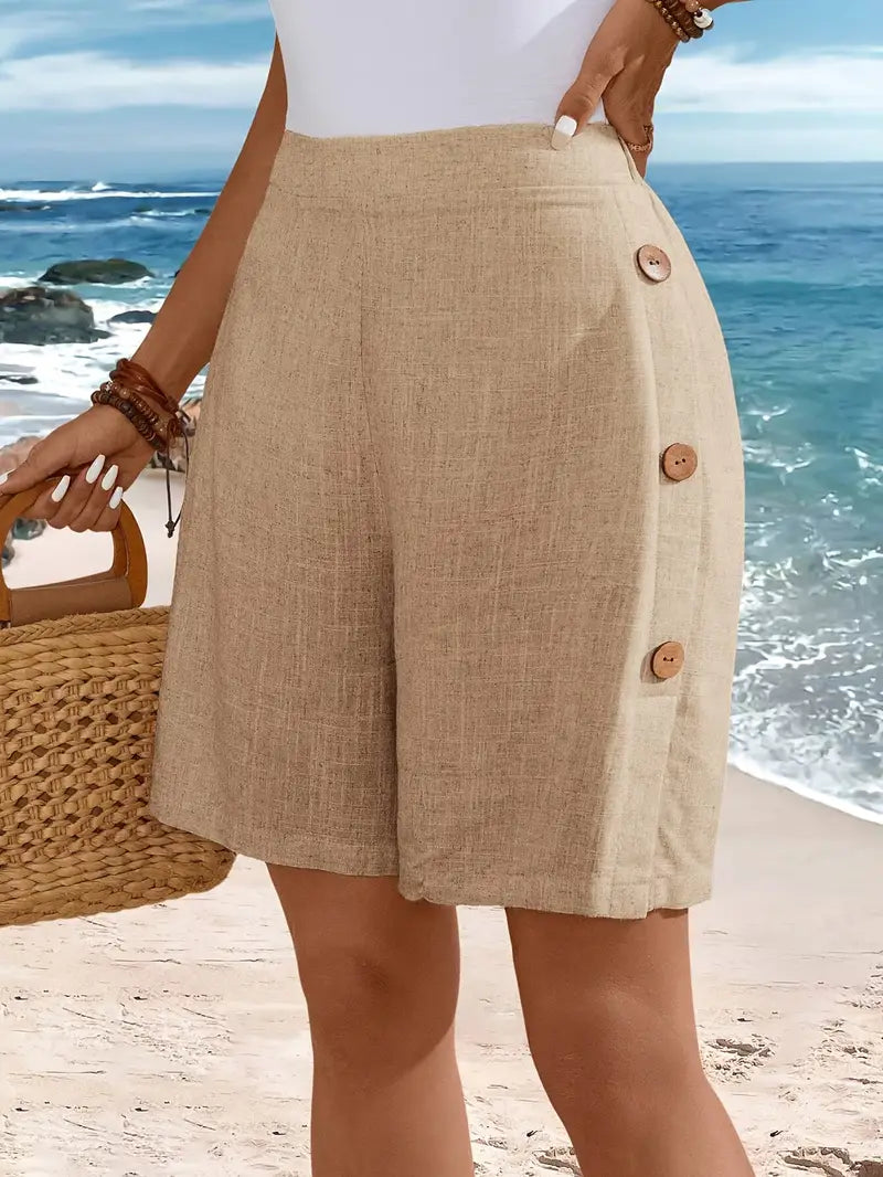 Breezy Linen Summer Shorts for Women